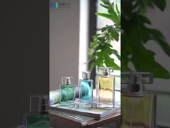 3.4 Oz Ανανεώσιμα κενά τετραγωνικά μπουκάλια αρώματος Χρυσό Ασημένιο Μη χύσιμο