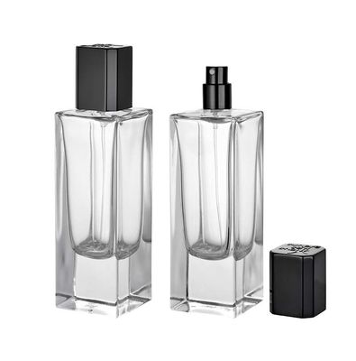 Προσαρμοσμένο λογότυπο γυάλινα μπουκάλια αρώματος Crimp Spray Pump συσκευασία σε διάφορα σχήματα Χρώματα 30ml-100ml